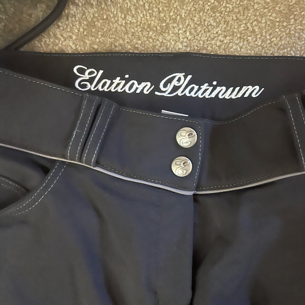 Navy blue elation platinum equestrian breeches
